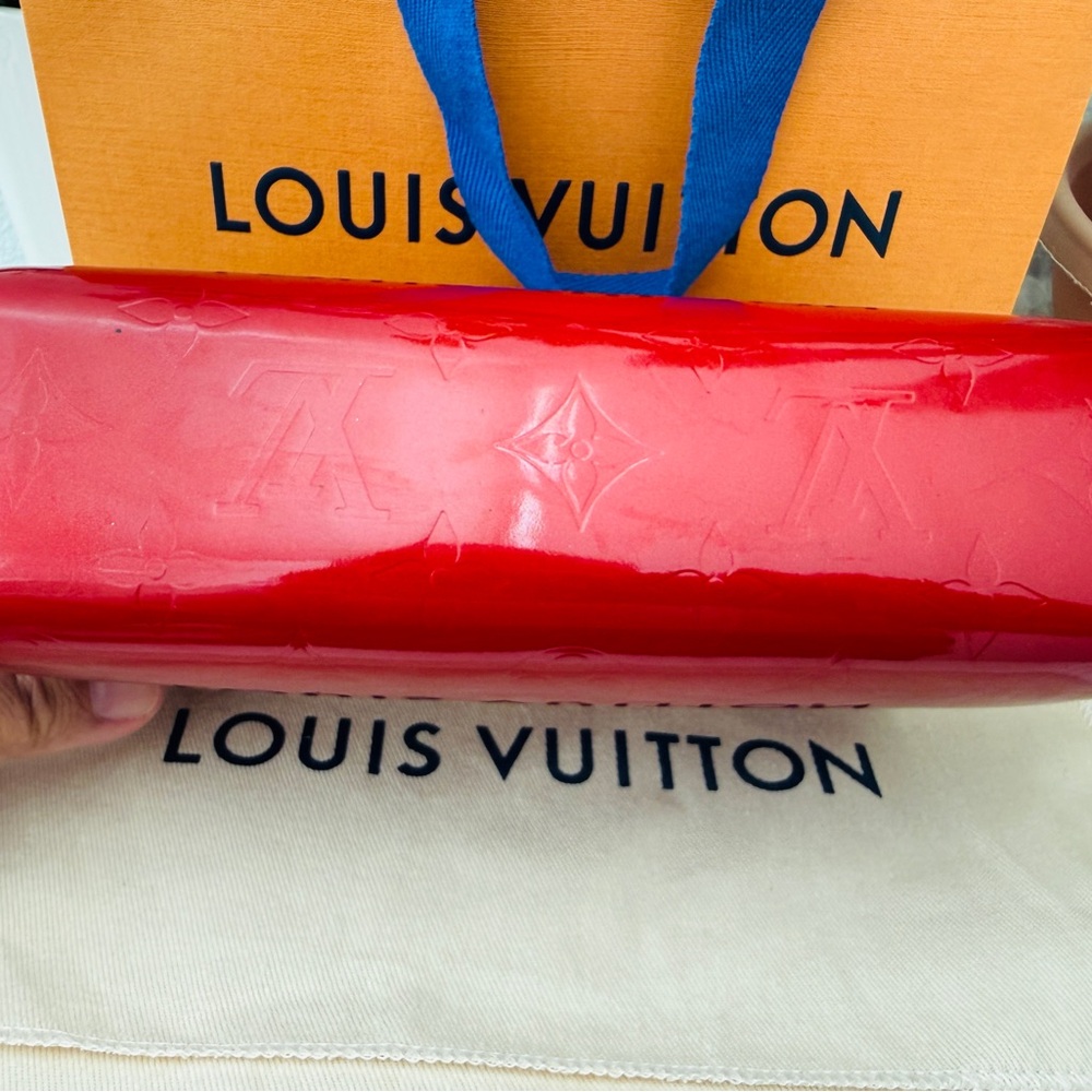 Louis Vuitton Trousse Cosmetic Pouch Pomme D'Amour Red Vernis M91487 Dustcover - Picture 11 of 16